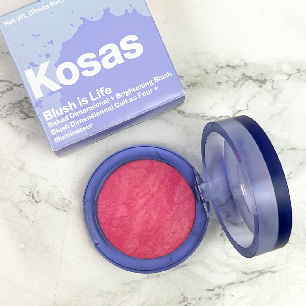 NIB KOSAS Blush Is Life Baked Blush Illuminator in Hype - Picture 7 of 10